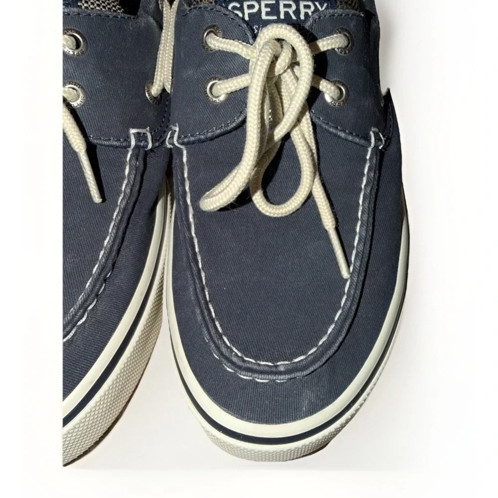 Sperry Top-Sider Men's Navy Canvas Boat Shoes US 10 Breathable Comfort